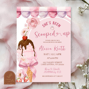 Invitation de Fête de Mariage au Cornet de Glace R