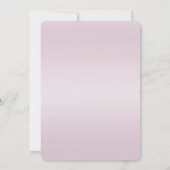 Invitation de Fête de Mariage aux Fleurs Roses Mod (Dos)