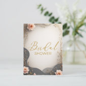 Invitation de Fête de Mariage Bohème Florale (Debout devant)
