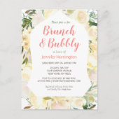 Invitation de Fête de Mariage Bohème pour Brunch & (Devant)
