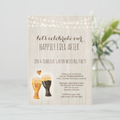 Invitation de fête de mariage de brasserie après m (Debout devant)