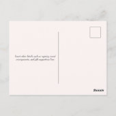 Invitation de fête de mariage de la Saint-Valentin (Dos)