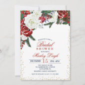 Invitation de Fête de Mariage de Noël de Vacances  (Devant)