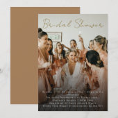 Invitation de Fête de Mariage Élégante et Simple a (Devant / Derrière)