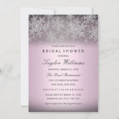 Invitation de Fête de Mariage Flocon de Neige Bijo (Devant)