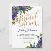 Invitation de Fête de Mariage Florale (Devant)