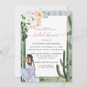 Invitation de Fête de Mariage Florale Désertique d (Devant)
