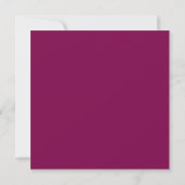 Invitation de Fête de Mariage Florale, Fête de Mar (Dos)