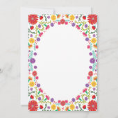 Invitation de Fête de Mariage Florale Fiesta (Dos)