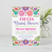 Invitation de Fête de Mariage Florale Fiesta (Debout devant)