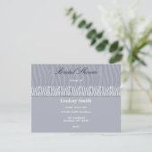 Invitation de Fête de Mariage Grise Argentée (Debout devant)
