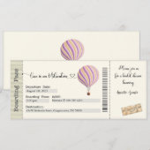 Invitation de Fête de Mariage, Invitation de Ballo (Devant / Derrière)