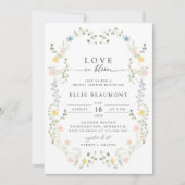 Invitation de Fête de Mariage Love in Bloom (Devant)