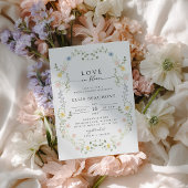 Invitation de Fête de Mariage Love in Bloom