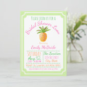 Invitation de Fête de Mariage Luau Ananas (Debout devant)