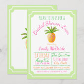 Invitation de Fête de Mariage Luau Ananas (Devant / Derrière)