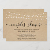 Invitation de Fête de Mariage pour Couples Rustiqu (Devant / Derrière)