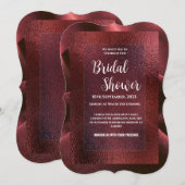 Invitation de Fête de Mariage Rouge (Devant / Derrière)