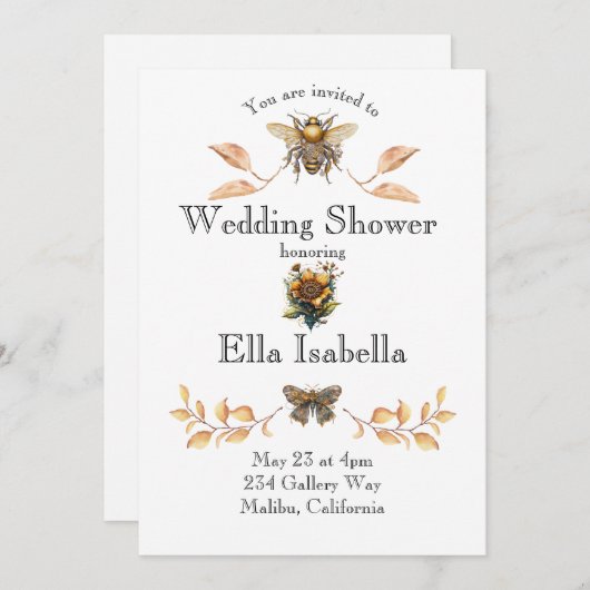 Invitation de Fête de Mariage Steampunk (Devant / Derrière)