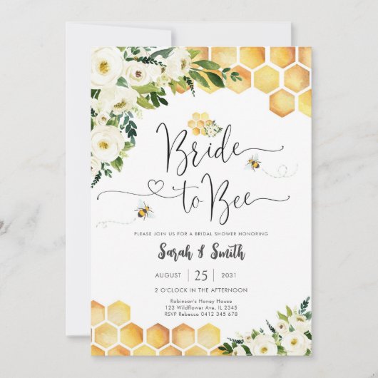 Invitation de Fête de Mariage sur le Thème de l'Ab (Devant)