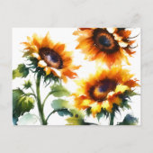 Invitation de Fête de Mariage Tournesol (Dos)