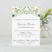 Invitation de Fête de Mariée à Thème Citron et Ver (Debout devant)