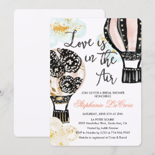 Invitation de Fête de Mariée en Montgolfière