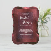 Invitation de Fête de Mariée Rouge (Debout devant)