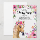 Invitation de Fête de Mariée sur le thème de Derby (Devant / Derrière)