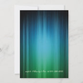 Invitation de fête de masquerade célébration paon (Dos)