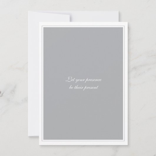 Invitation de fête de médaillon de noces d'argent (Dos)