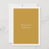 Invitation de fête de médaillon pour anniversaire  (Dos)