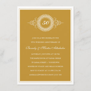 Invitation de fête de médaillon pour anniversaire
