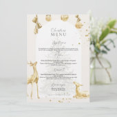Invitation de fête de menu de vacances élégant (Debout devant)