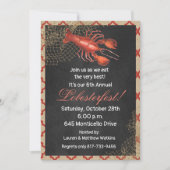 Invitation de fête de mijotée de fruits de mer au  (Devant)
