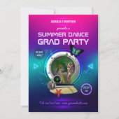 Invitation de fête de musique de danse d'été de cl (Devant)