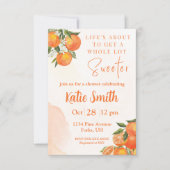 Invitation de Fête de Naissance sur le Thème Fleur (Devant)