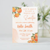 Invitation de Fête de Naissance sur le Thème Fleur (Debout devant)