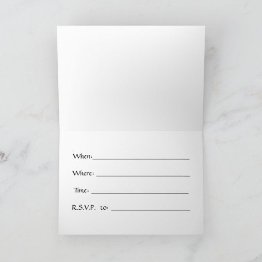 INVITATION de fête de Noël (Intérieur)