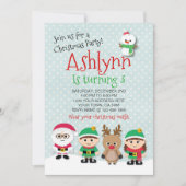 Invitation de fête de Noël (Devant)