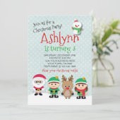 Invitation de fête de Noël (Debout devant)