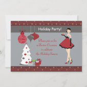 Invitation de Fête de Noël (Devant)