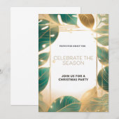 Invitation de fête de Noël (Devant / Derrière)