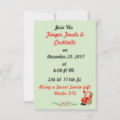 Invitation de fête de Noël (Dos)