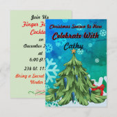 Invitation de fête de Noël (Devant / Derrière)