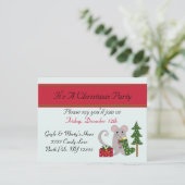 Invitation de fête de Noël (Debout devant)