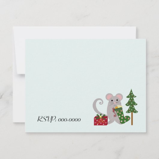 Invitation de fête de Noël (Dos)