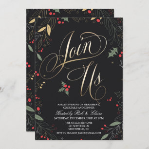 Invitation de fête de Noël