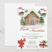 Invitation de fête de Noël (Devant / Derrière)