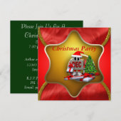 Invitation de fête de Noël (Devant / Derrière)